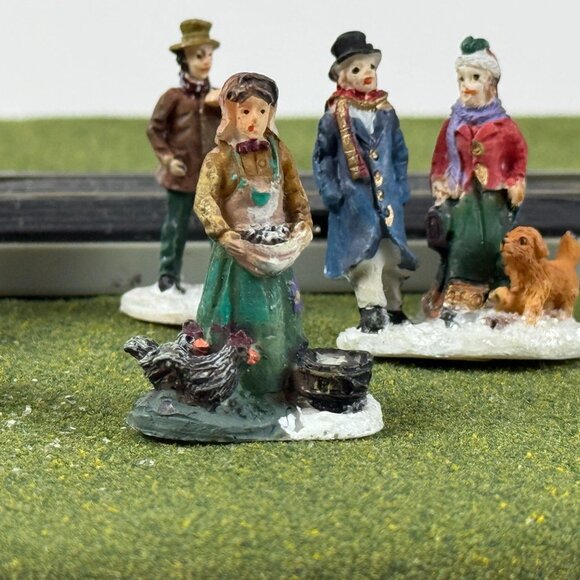Hand-Painted Miniature Victorian Railway Figures Hobby Collectibles Set of 8 - Picture 4 of 9